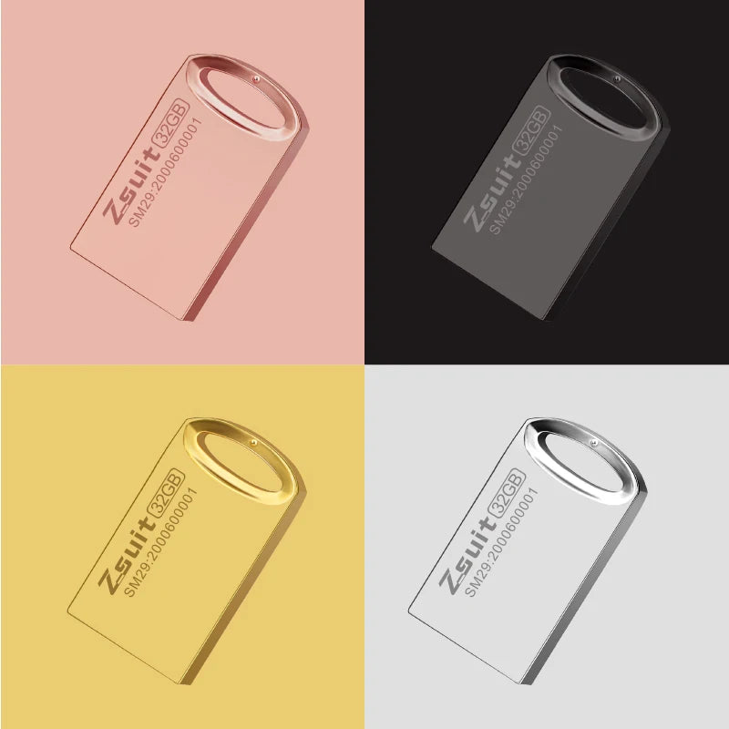 Z-Suit USB 3.0 Flash Drive 8GB–128GB Metal Pen Drive Custom Logo