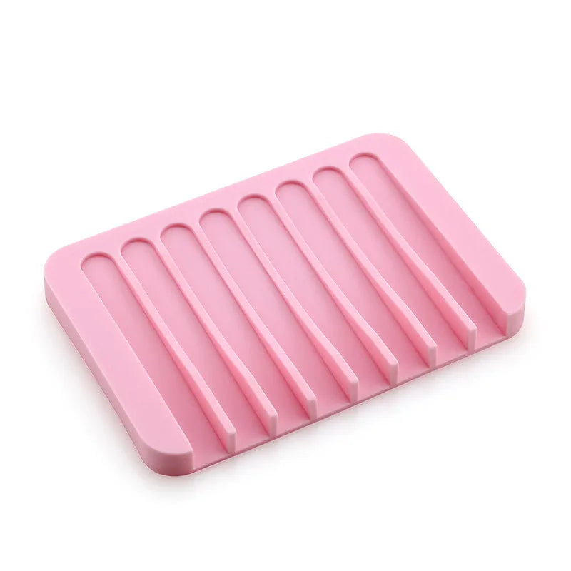 Silicone Sponge & Soap Holder – Self-Draining Waterfall Dish