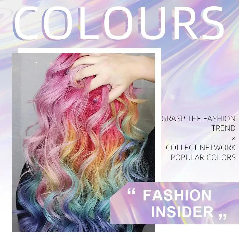 Temporary Hair Color Wax Kit – 6 Washable Shades + Brush