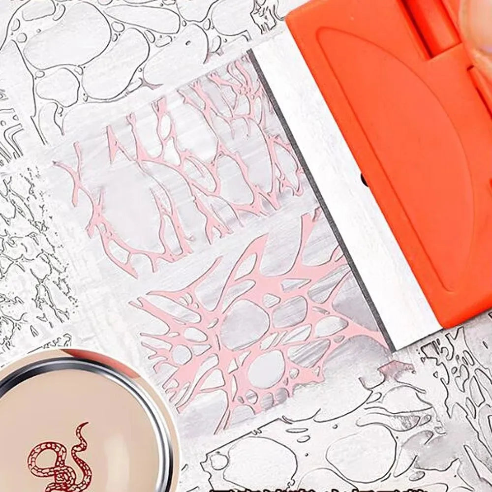 Nail Art Stamping Scraper – French Manicure Printing Tool
