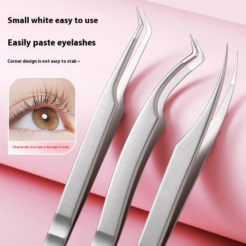 Stainless Steel Lash Extension Tweezer – Anti-Static Matte