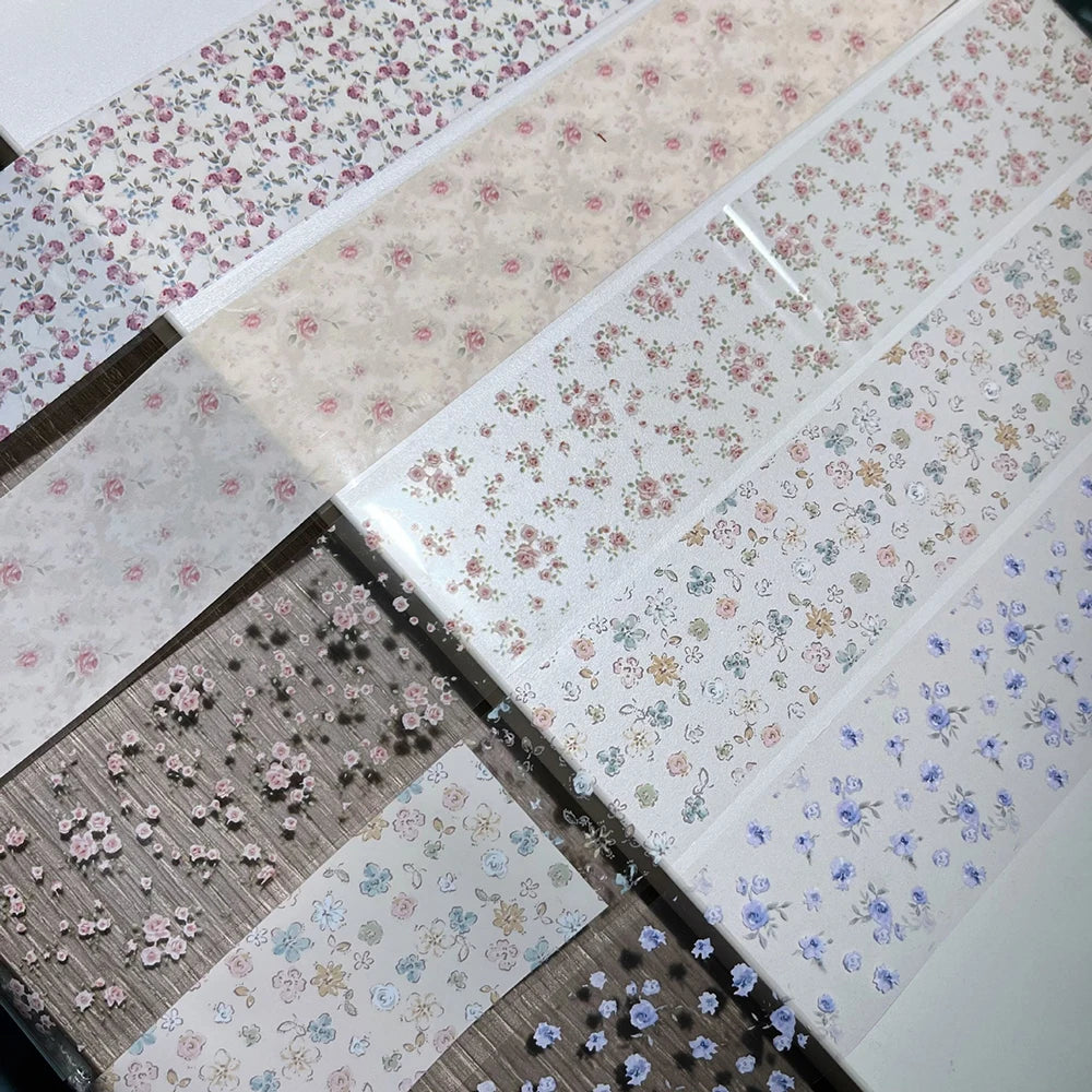 10-Roll Nail Art Transfer Foil – Floral Leopard Starry Sky