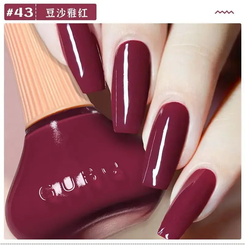 Glitter Gel Nail Polish Quick Dry Autumn Coffee Tones 12ml