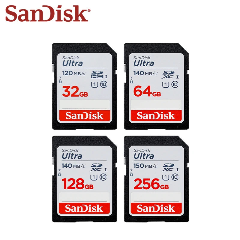SanDisk Ultra SD Card C10 U1 | 32GB–256GB, 120MB/s