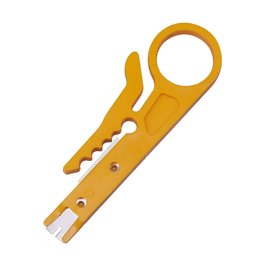 Wire Stripper Crimping Tool – Portable Mini Cable Cutter Wire Stripper Tool PRIMED Yellow