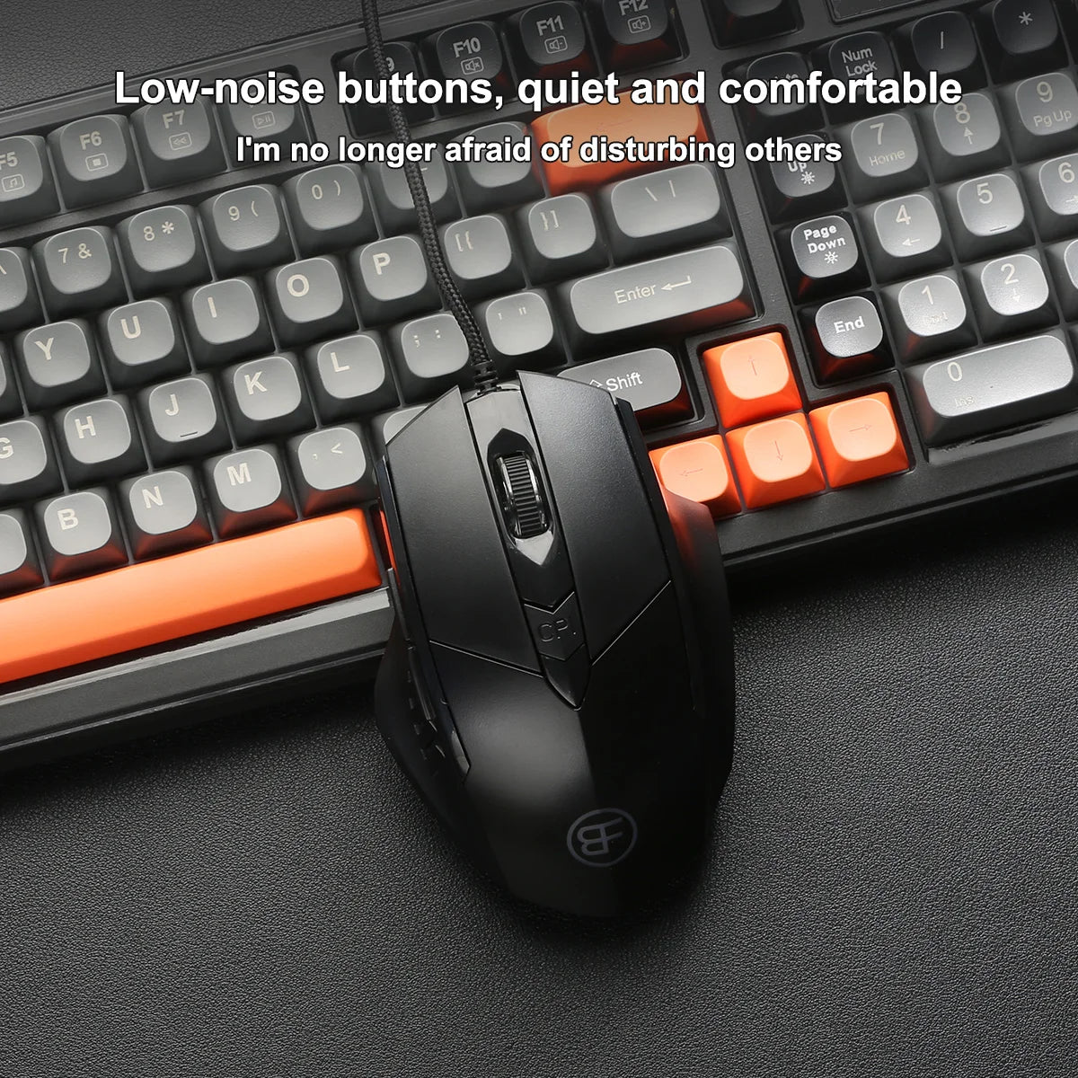 RGB Wired Keyboard & Mouse Combo – 98-Key Mechanical USB Set Keyboard Mouse Combo PRIMED