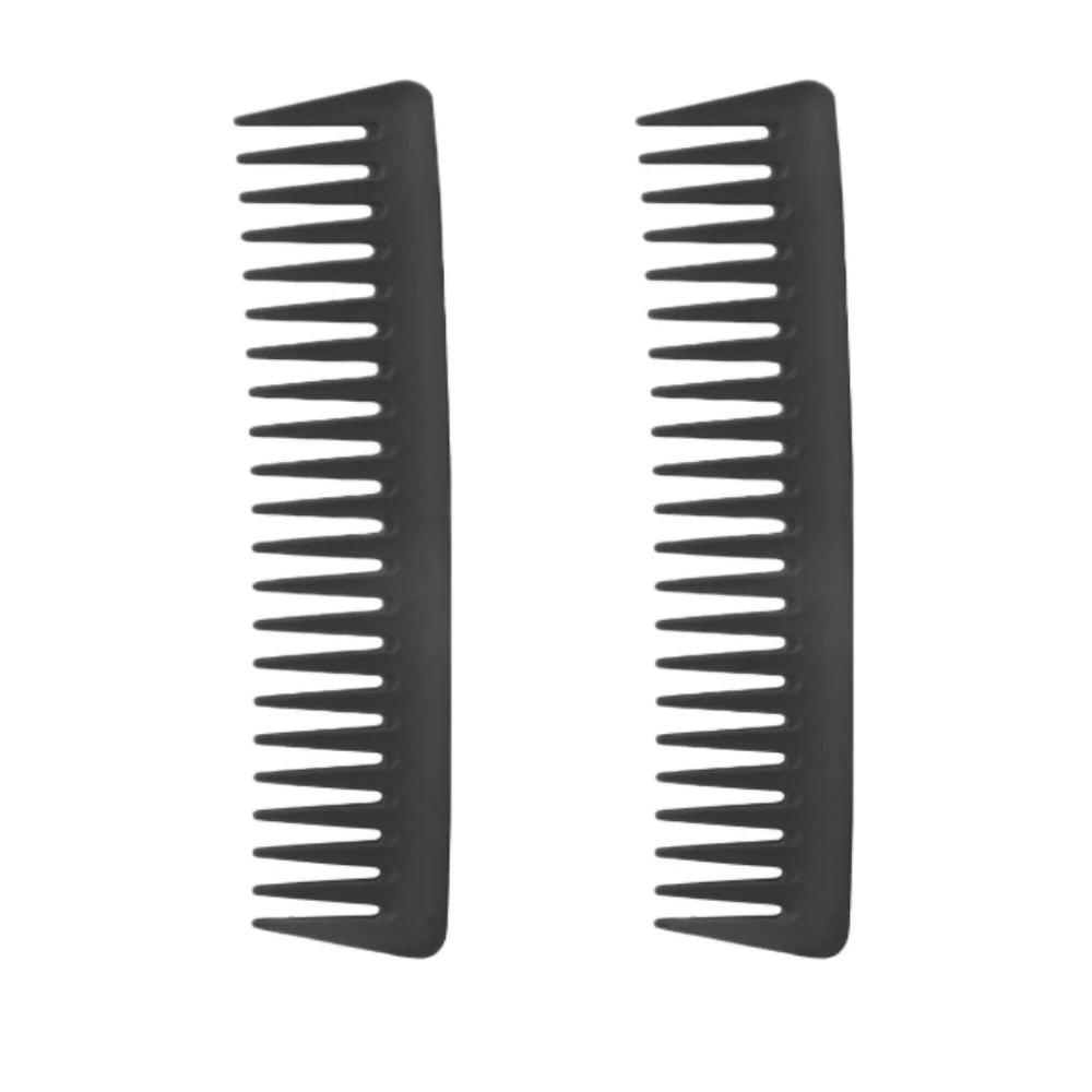 2-Pack Wide Tooth Detangling Comb for Curly & Thick Hair
