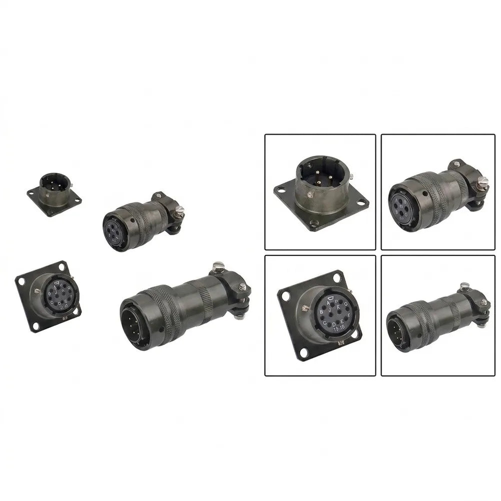 Waterproof Circular Aviation Connector Socket | Gold-Plated Aviation Connector Socket PRIMED