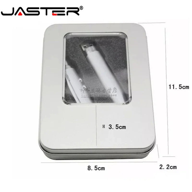 JASTER Metal Pen USB Flash Drive 16GB–128GB | Custom Logo USB Flash Drive PRIMED