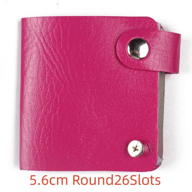 PU Nail Art Stamping Plates Storage Case 16/20/26 Slots