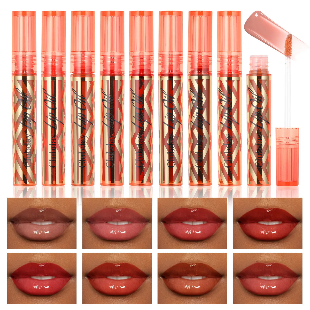 MISS ROSE Mirror Pigment Lip Gloss – Glass-Like Shine Lipstick Lip Gloss PRIMED