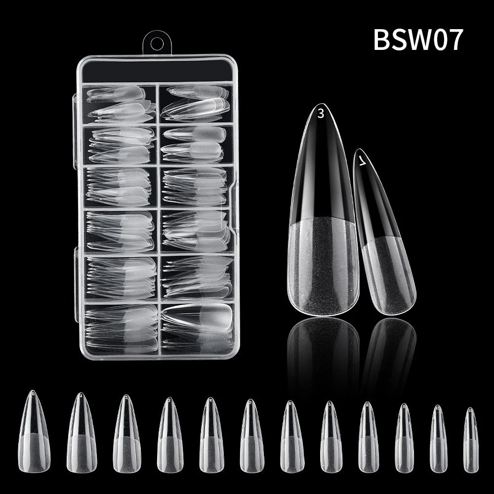 120pc French Press-On Nail Tips | Full Cover Acrylic Set