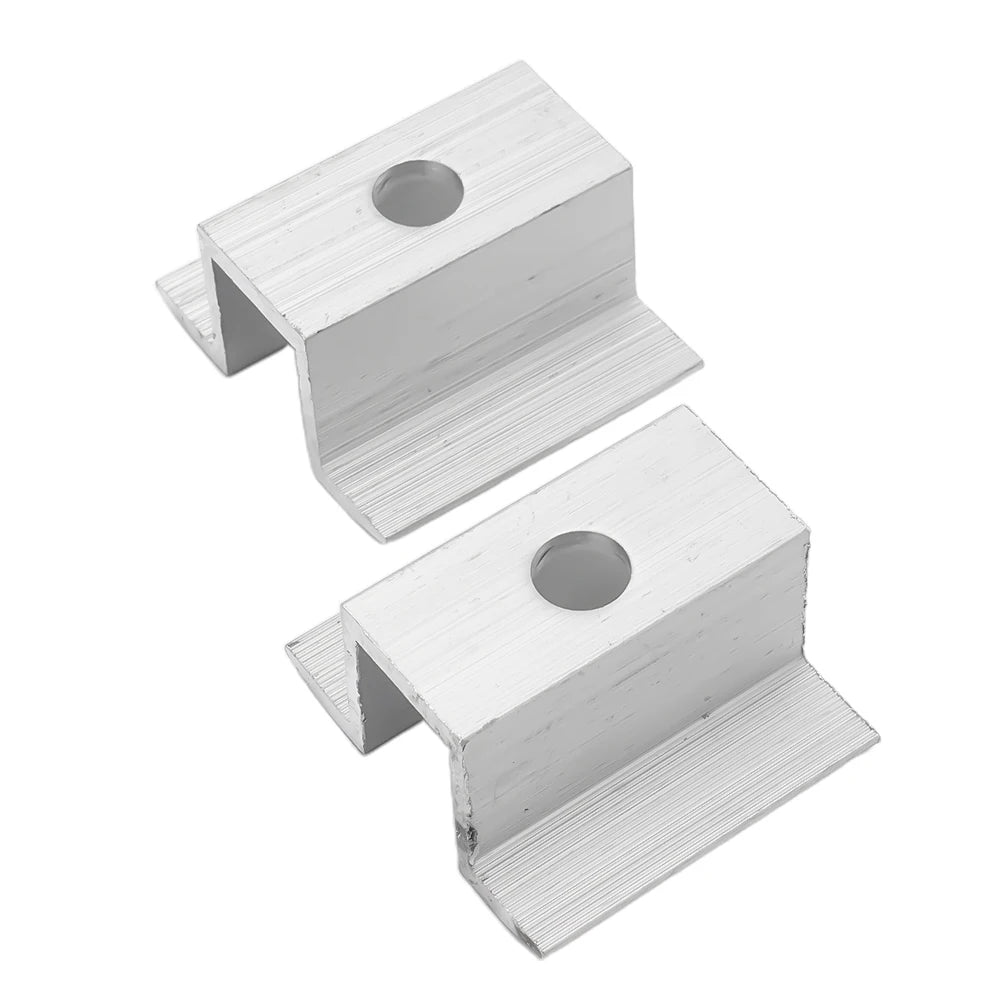 10-Pack Aluminum Solar Middle Clamps | Rail Mount Systems