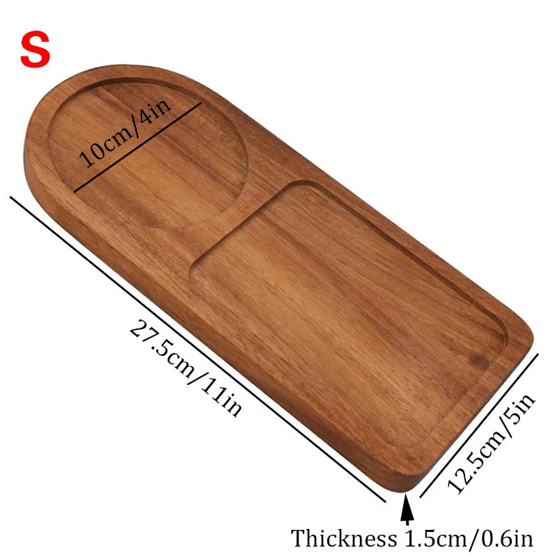 Wooden Coffee & Breakfast Serving Tray | Décor Food Platter