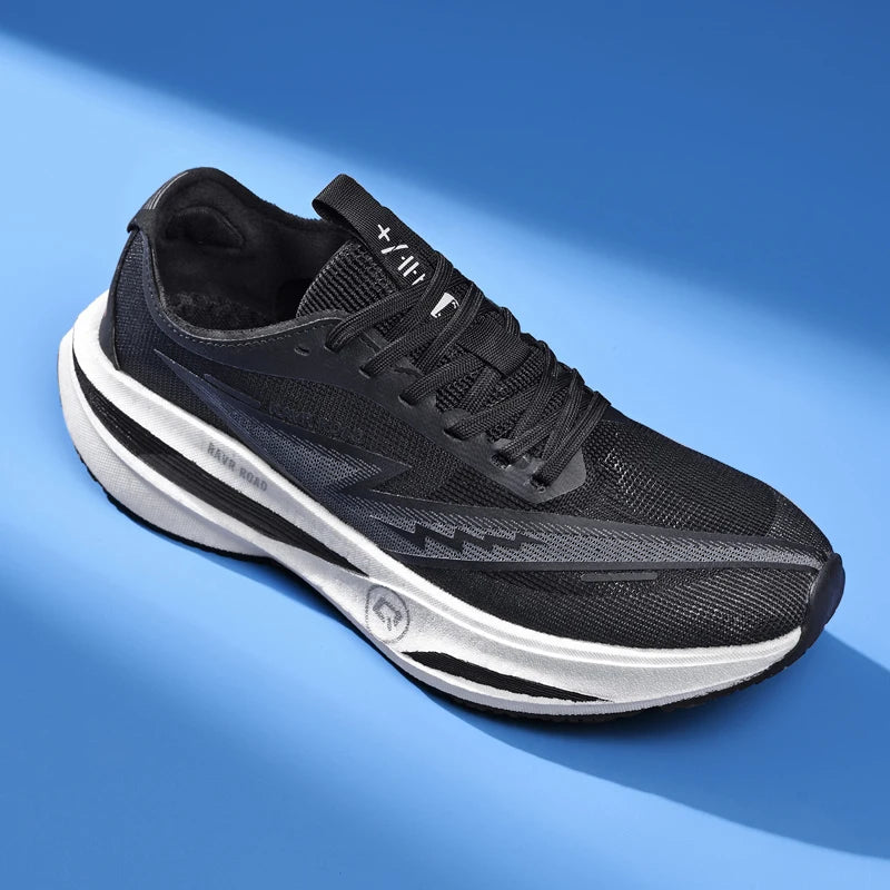 LETCOMFIT Carbon Plate Running Shoes – Lightweight Sneakers Carbon Plate Running Shoes PRIMED 42 black