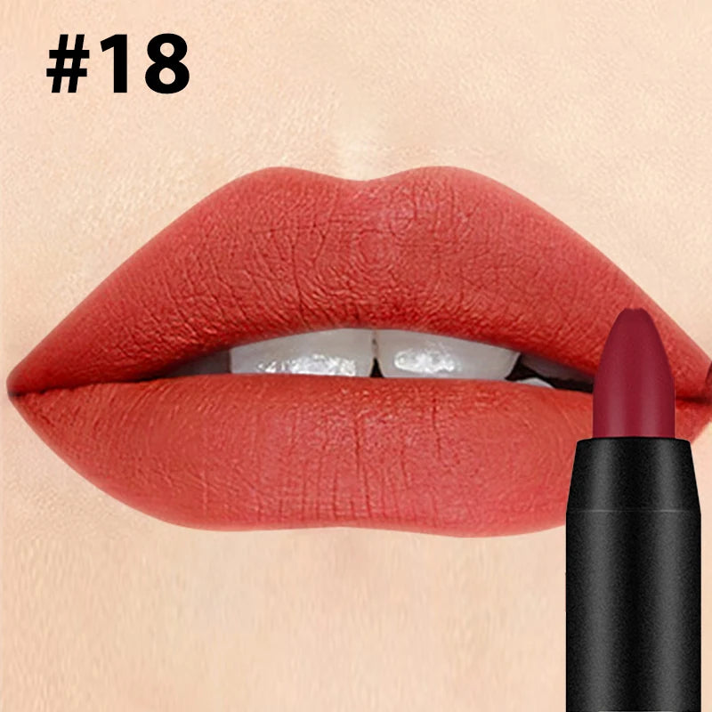 Velvet Matte Lipstick – 19 Shades, Long-Wear & Moisturizing