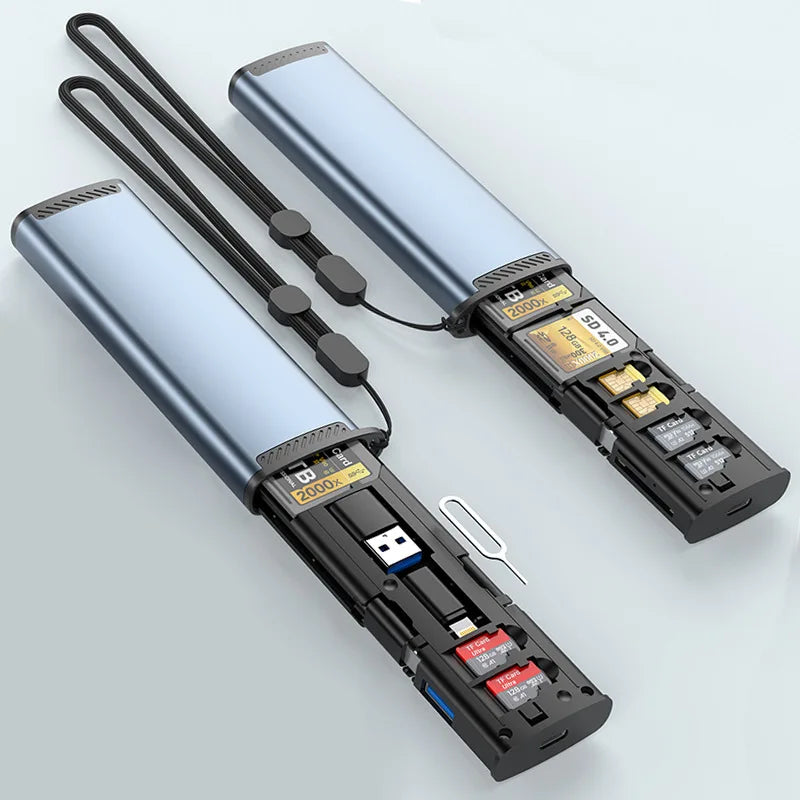 UTHAI 13-in-1 USB-C Aluminum Multi Card Reader SD TF 3.0 USB Card Reader PRIMED