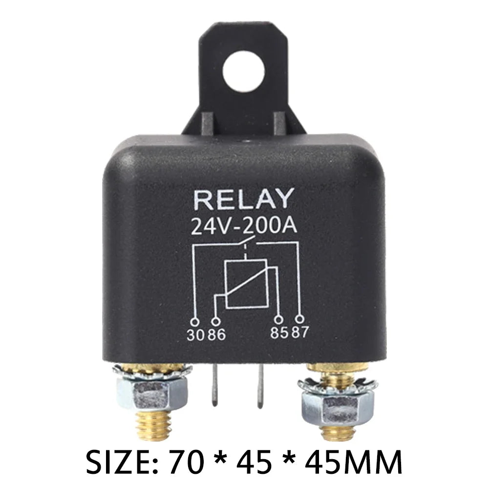 12V/24V 200A Wireless Remote Car Battery Disconnect Switch Battery Disconnect Relay PRIMED 200A 12V