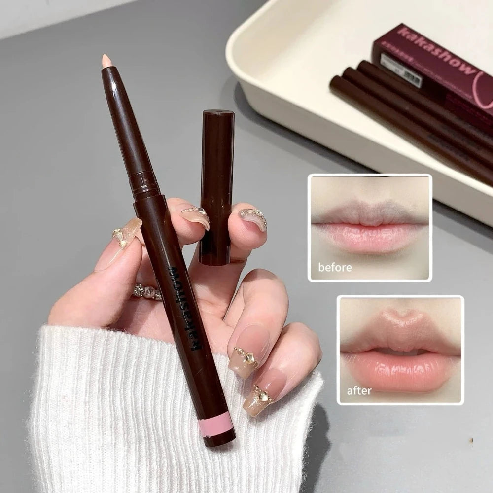 Soft Fog Matte Lip Liner Pencil – Long-Lasting Nude Brown Lip Liner Pencil PRIMED