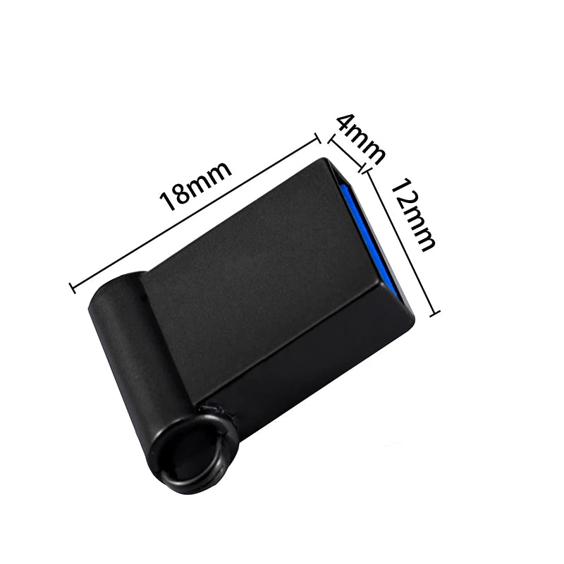JASTER Metal Mini USB 3.0 Flash Drive 8GB–128GB Custom Logo USB Flash Drive PRIMED