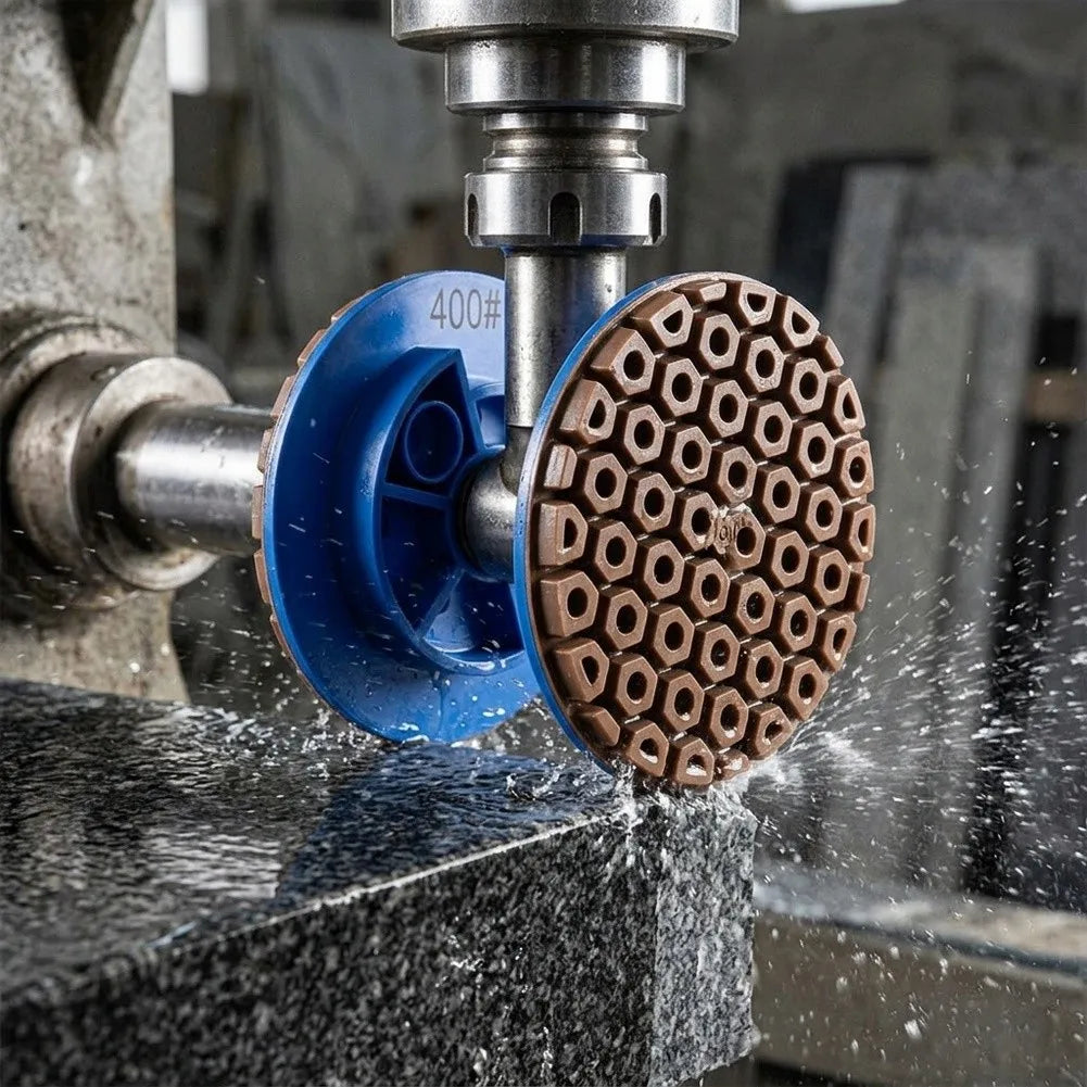 Snail Lock Wet Polishing Disc 10mm Segments – Marble & Granite Polishing Grinding Disc PRIMED