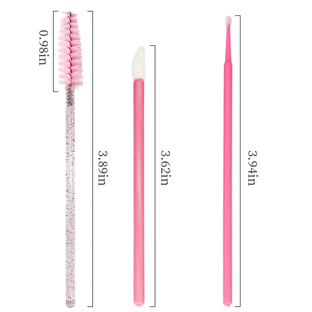 200Pcs Eyelash Extension Kit – Brushes & Microbrush Set Eyelash Extension Kit PRIMED