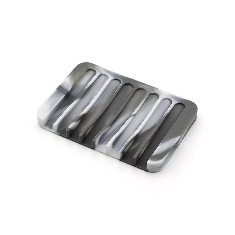 Silicone Sponge & Soap Holder – Self-Draining Waterfall Dish