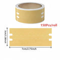 100/150Pcs Tamper-Evident Kraft Paper Security Seal Labels