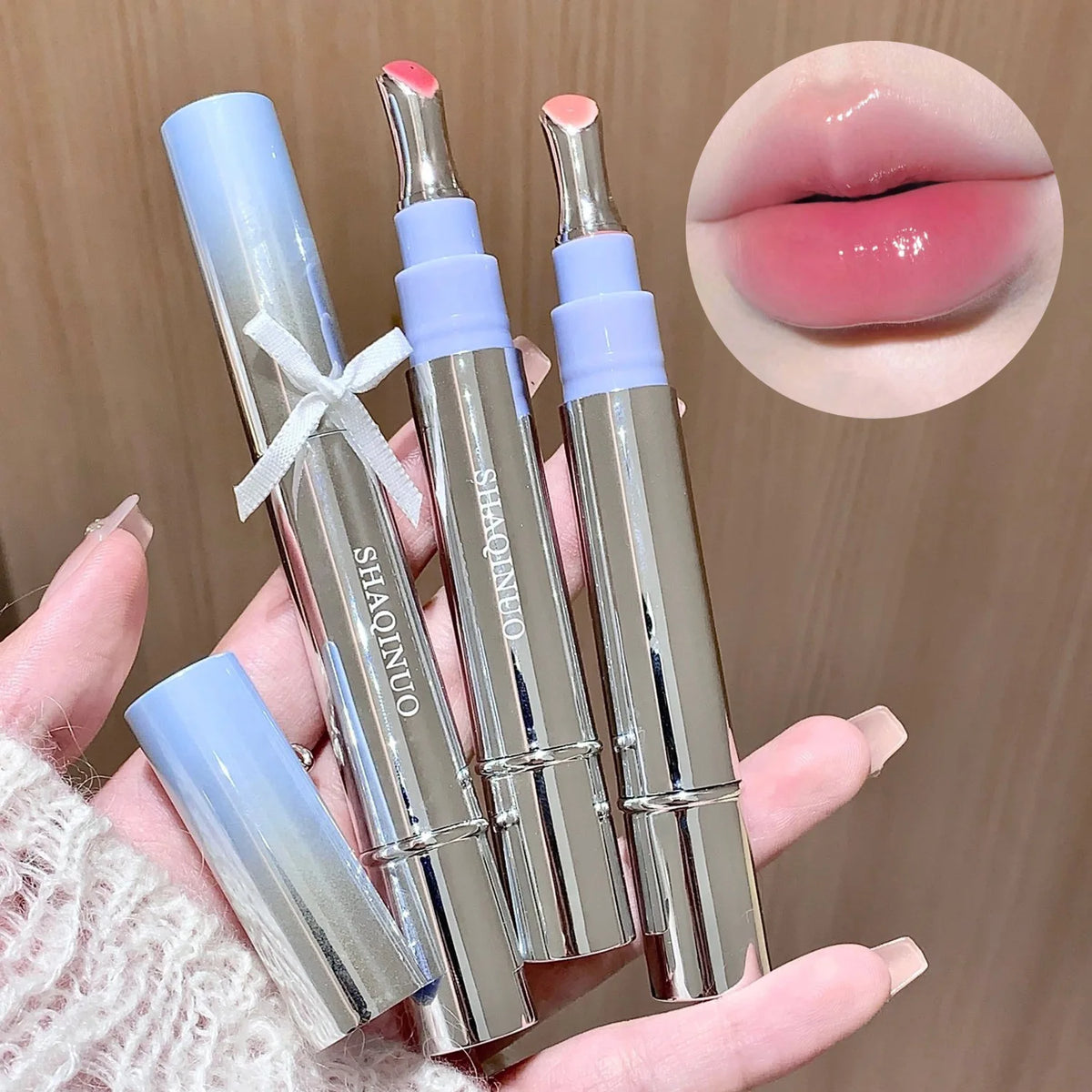 SHAQINUO Mirror Jelly Lip Gloss – Hydrating Glass Finish