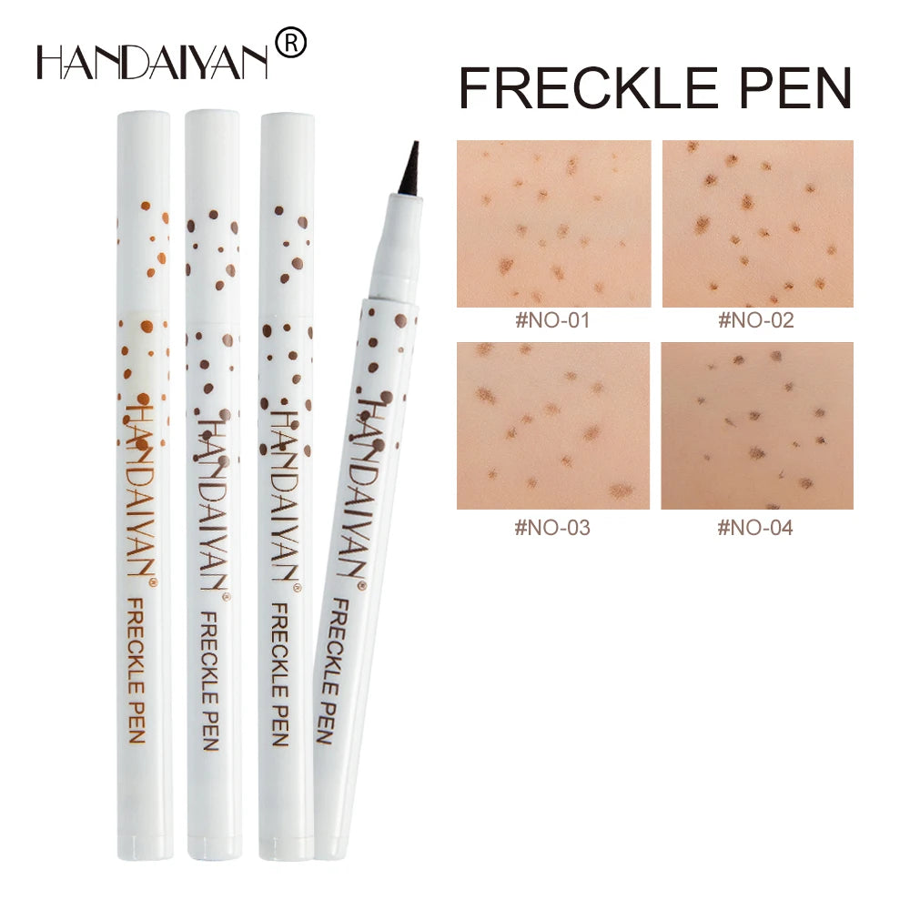 HANDAIYAN Waterproof Freckle Pen – Natural Fake Spot Makeup Freckle Makeup Pen PRIMED