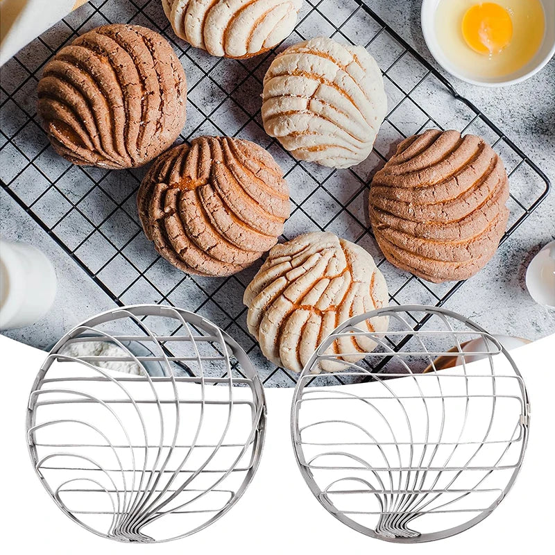 Concha Cutter Set – 3-Size Stainless Steel Mexican Bread Mold Bread Mold Cutter PRIMED