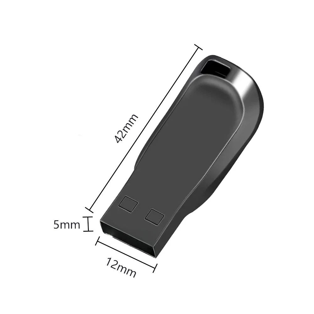 2-Pack Metal USB 2.0 Flash Drive Waterproof | 8GB–128GB USB Flash Drive PRIMED