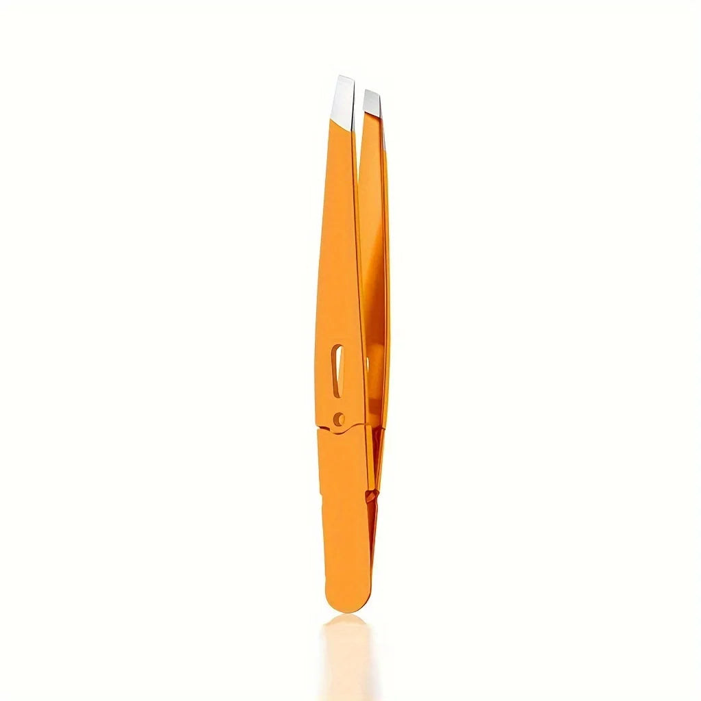 Stainless Steel Slant Tip Eyebrow Tweezers – Precision Grooming