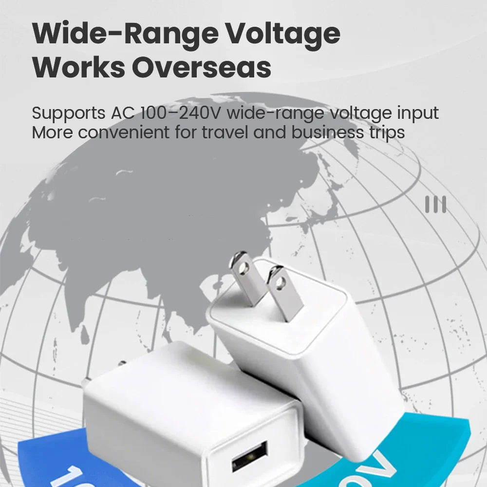 5V 2A USB Wall Charger EU/US Plug – Universal Power Adapter USB Wall Charger PRIMED
