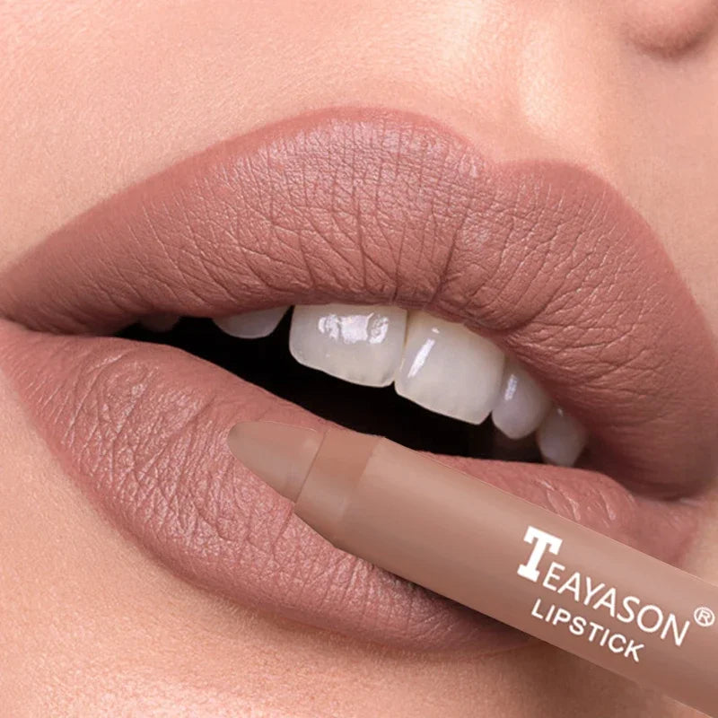 TEAYASON Matte Lip Liner Pen – Waterproof, 12 Shades Matte Lip Liner Pen PRIMED
