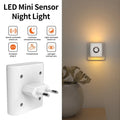 AC 220V LED Motion Sensor Night Light | EU Wall Plug Lamp Motion Sensor Night Light PRIMED 220-240V EU Plug Warm White