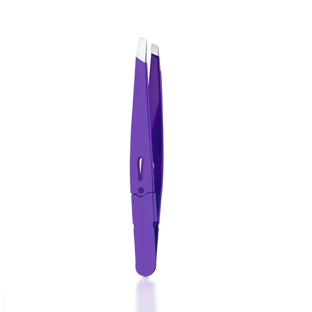 Stainless Steel Slant Tip Eyebrow Tweezers – Precision Grooming