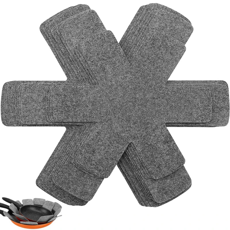 12-Pack Felt Pan Protectors – 3 Sizes Cookware Divider Pads Cookware Protector Pads PRIMED