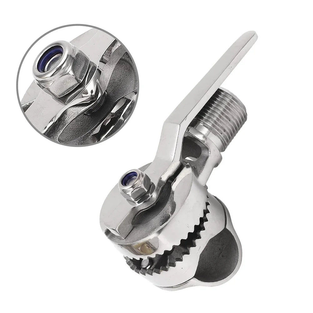 Marine VHF Ratchet Rail Antenna Mount 316 Stainless Steel Antenna Rail Mount PRIMED China Mainland