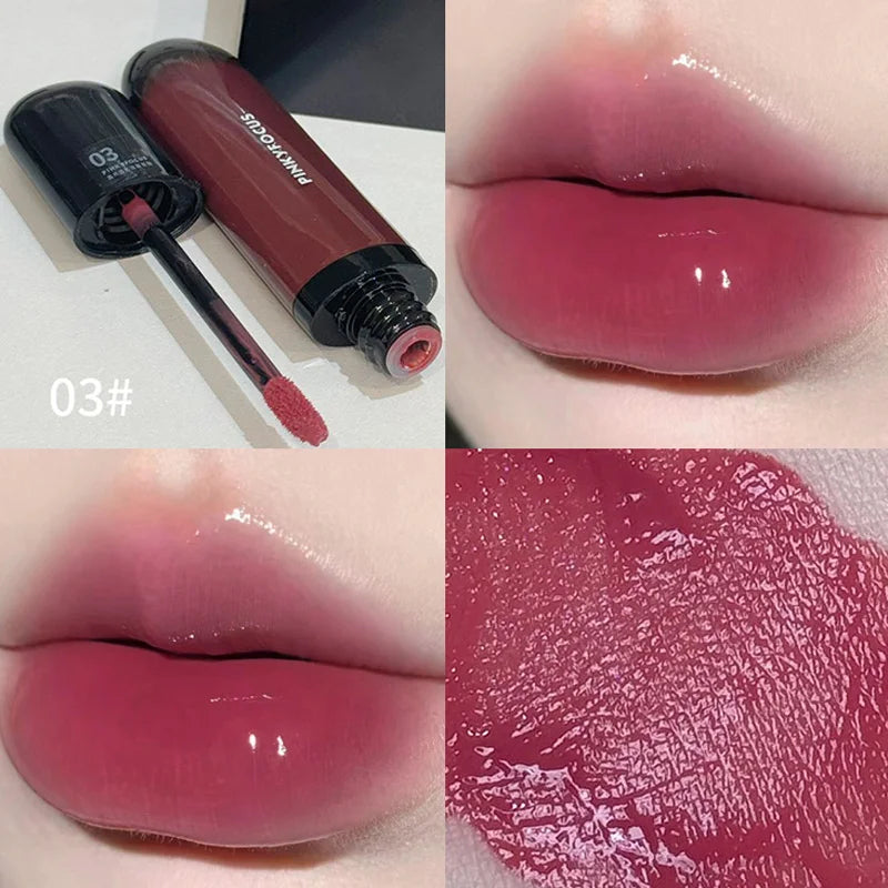Red Brown Mirror Lip Glaze – Pigmented Liquid Lipstick 9g