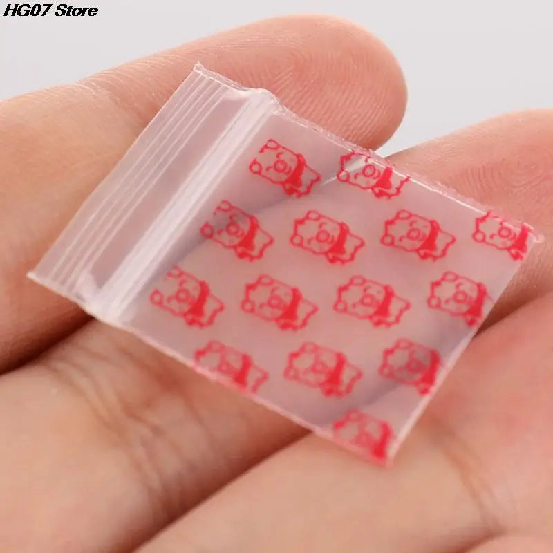 100Pcs Mini Ziplock Bags 22x33mm – Clear Resealable Pouches