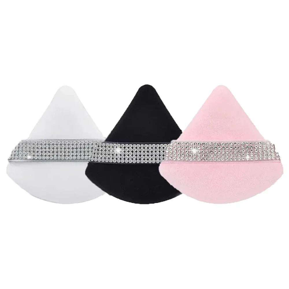 Triangle Crystal Velvet Setting Powder Puff – Diamond Ribbon