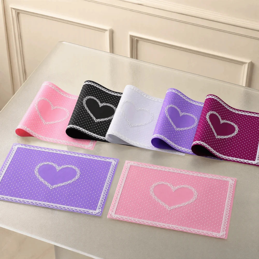 Silicone Nail Art Mat – Non-Slip Washable Lace Hand Cushion