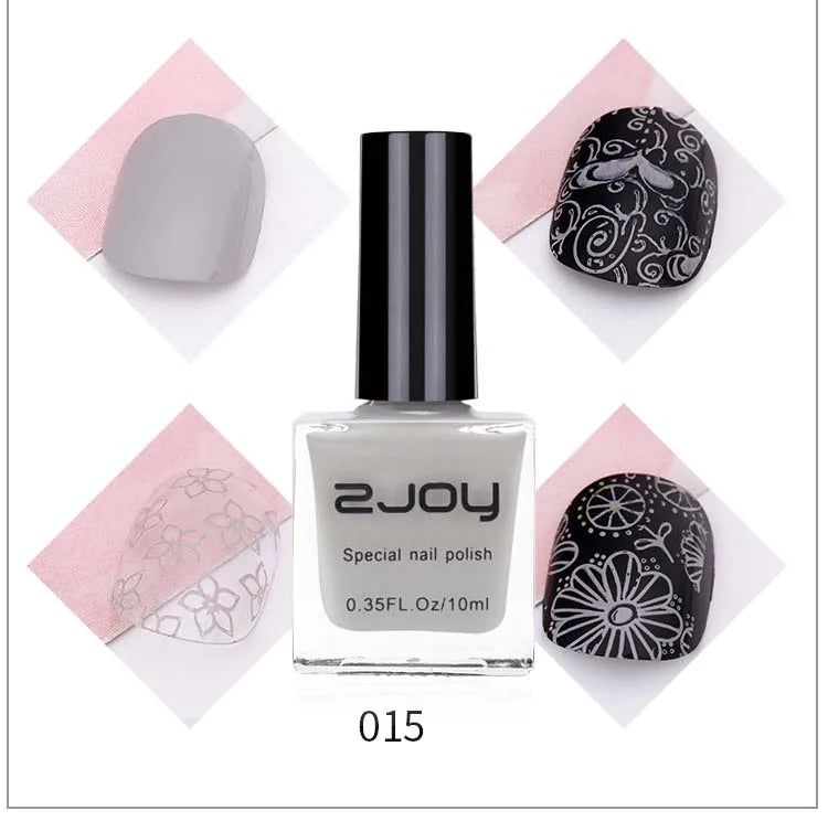 UV LED Stamping Gel Nail Polish 10ml | Vivid Nail Art Lacquer