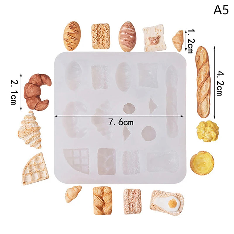 Mini Silicone Mold – Resin, Clay, Fondant & Dollhouse DIY Silicone Craft Mold PRIMED A5