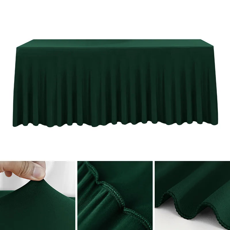 Spandex Rectangle Tablecloth – Waterproof & Washable Table Cover