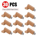 Custom Logo Wooden USB Flash Drive 8GB–64GB | Bulk Gift Custom USB Flash Drive PRIMED 4GB 30pcs carbonized China Mainland