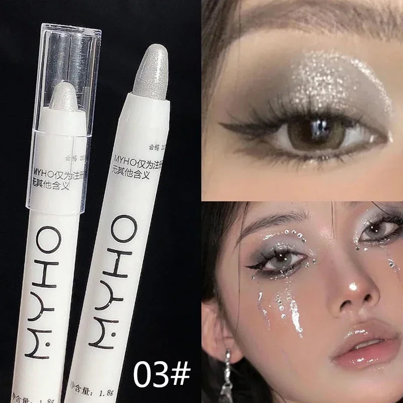 Shimmer Highlight Stick Pearlescent Glitter Eyeshadow Pencil