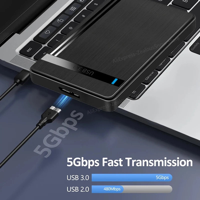 USB 3.0 2.5" SATA HDD SSD External Hard Drive Enclosure Case HDD Enclosure PRIMED