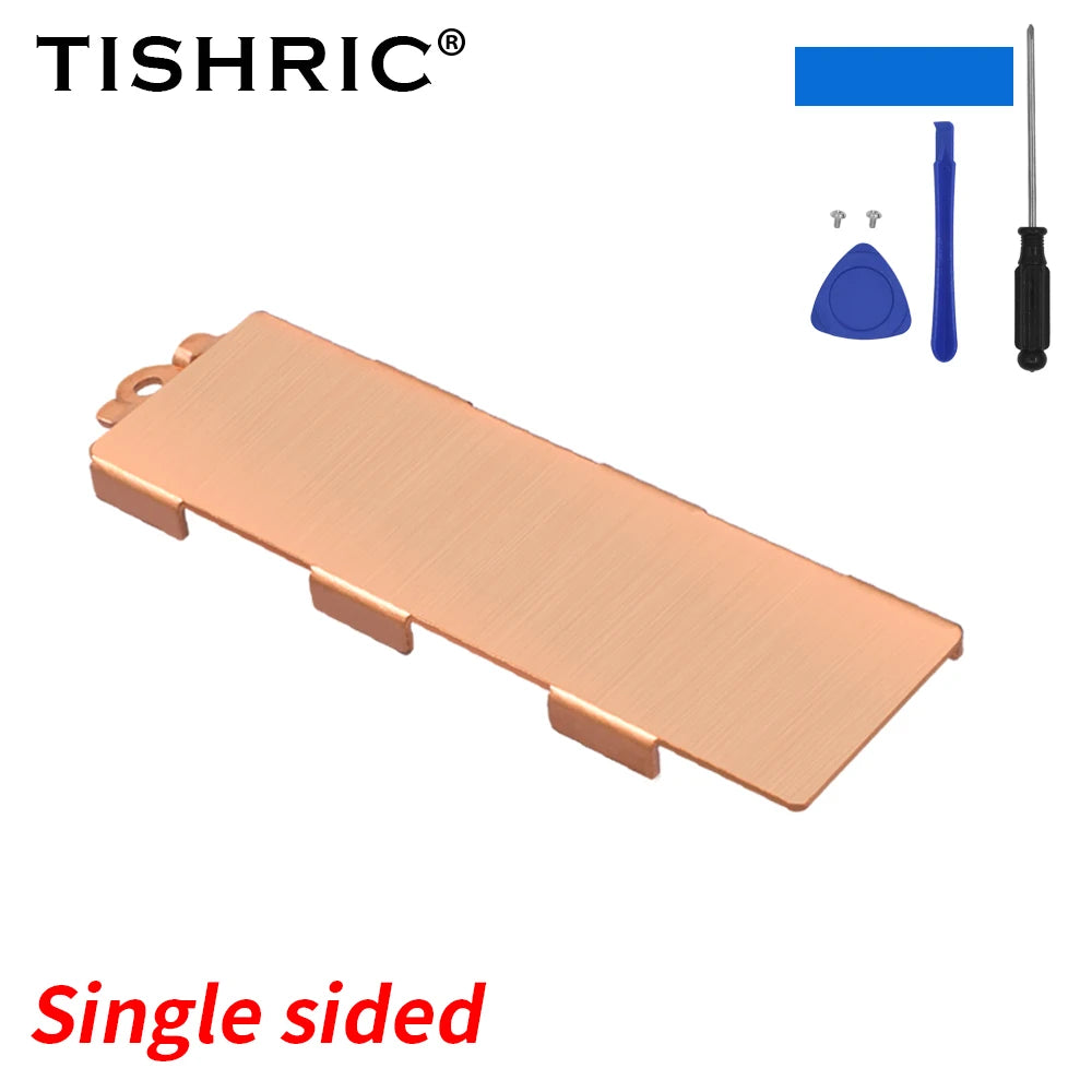 TISHRIC Pure Copper M.2 SSD Heatsink with Thermal Pad NVMe SSD Heatsink PRIMED Single sided China Mainland
